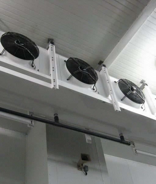 Air-Coolers Evaporator fan-coil Coils often have fins to increase heat transfer surface Fans move air over coil