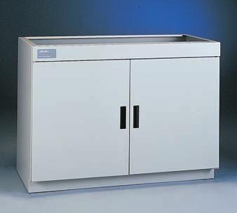 Standard Storage Cabinets may be used for storage and venting** of small laboratory instruments and mild acids and other reagents.