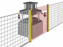 mechanical equipment is within the detection zone of the Safety Light Curtain, the relevant