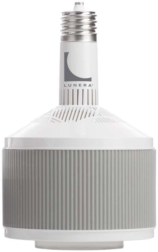 The LUNERA HID LED VERTICAL replaces Metal Halide (MH) and High Pressure Sodium (HPS) lamps with a Mogul (E39) base. This lamp replaces 400W~250W MH and HPS lamps.