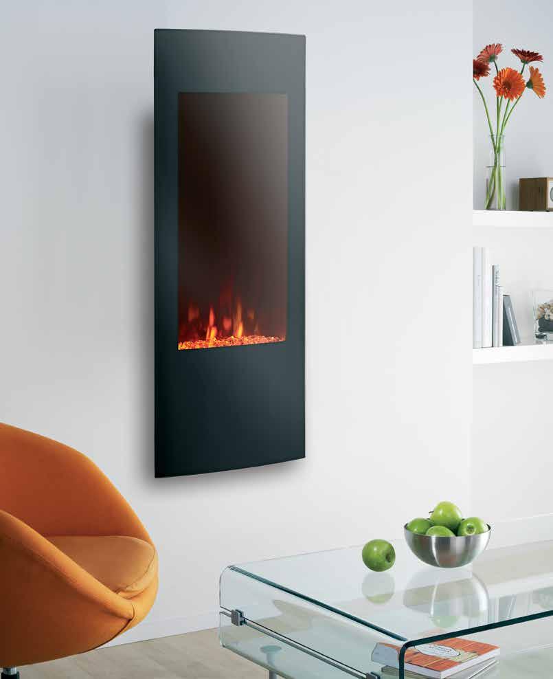 18. Wall mounted electric fires eko 1011 Grand 3 different backlight colours to choose from Model Shown: eko 1011