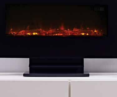 This is due to the fact that the eko 1120 has a fan heater at the bottom of the fire which directs the heat downwards. The eko 1120 features: 1.