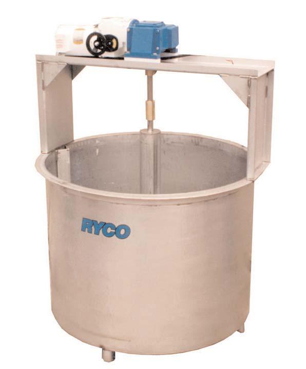 PRODUCT SHEET: 960633 #725 ROE AGITATOR TANK JAPANESE STANDARD F ood Processing Systems and Equipment RYCO SALMON ROE AGITATOR TANKS are designed specifically to satisfy Japanese technician