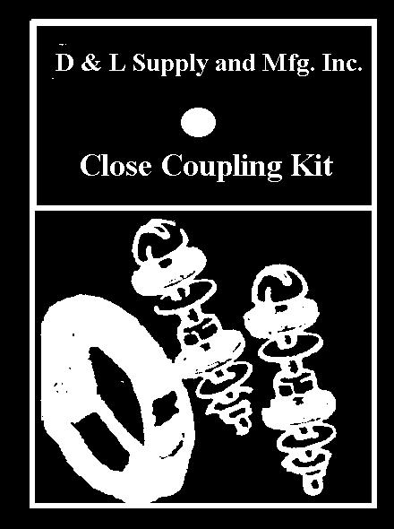 5-8 D & L SUPPLY and MANUFACTURING Close Coupling Repair Kits Partno Gasket Description 500360 500351 General 500361 500353 American Standard 500362