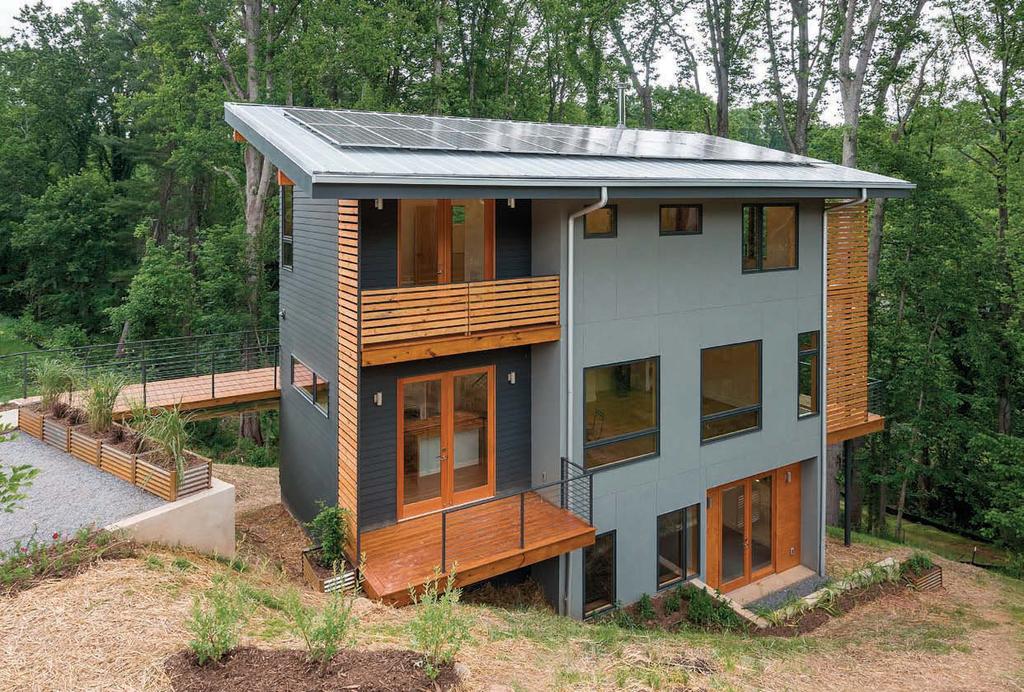 3 ReAdeRs ChoiCe third PlACe Net-Zero Spec House This Asheville, North carolina, house was crafted with careful attention to detail.
