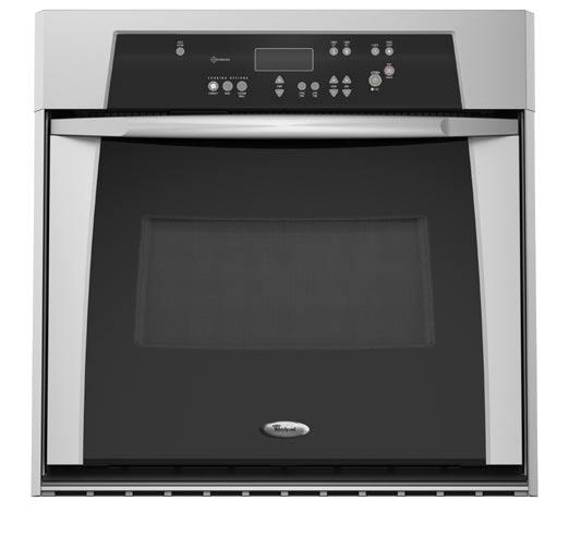 Whirlpool Gold 30 in. Electric Single Built-In Oven GBS307PR New Formed Door Styling New Stainless Look Handle Convection Oven Cooking 4.1 Cu. Ft.