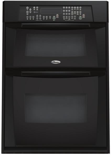Whirlpool Gold 30 in. Built-In Microwave Combination Oven GMC305PR New Formed Door Styling New Stainless Look Handles Glass Touch Oven Controls 1.4 Cu. Ft.