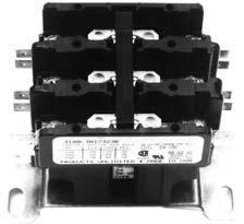 CONTROL COMPONENTS Contactors Used to energize individual steps of heat when a heater is electrically or electronically controlled.