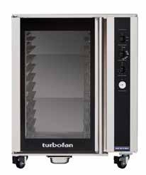 TURBOFAN P85-12 12 TRAY FULL SIZE ELECTRIC PROVER/HOLDING CABINET Increase productivity without increasing floor space, this prover sits neatly underneath the oven for an intelligent baking centre