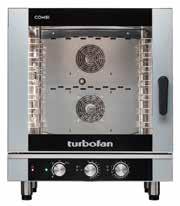 TURBOFAN COMBI EC40-7 FULL SIZE 7 TRAY ELECTRIC COMBI OVEN Thanks to its 12kW of heating power and intuitive usability the EC40-7 makes certain of consistent cooking results across seven full-size or