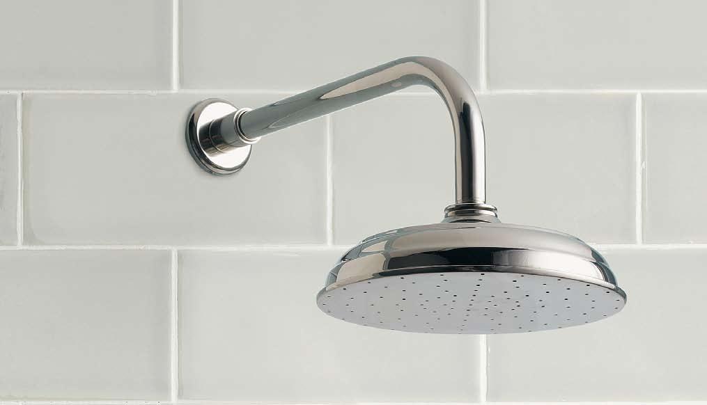 FINISHES Showerheads bath hardware collection Polished chrome Polished nickel Our Showerhead Collection features solid brass components with extra-thick micron