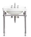 Chelsea Squared Metal Console Sink Includes basin; 29O"W x 21O"D x 33O"H 2381.