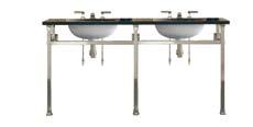 Milano Double Washstand Washstand: includes basin and top; 66"W x 24"D x 34N"H
