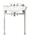 Park Squared Metal Washstand Includes basin;