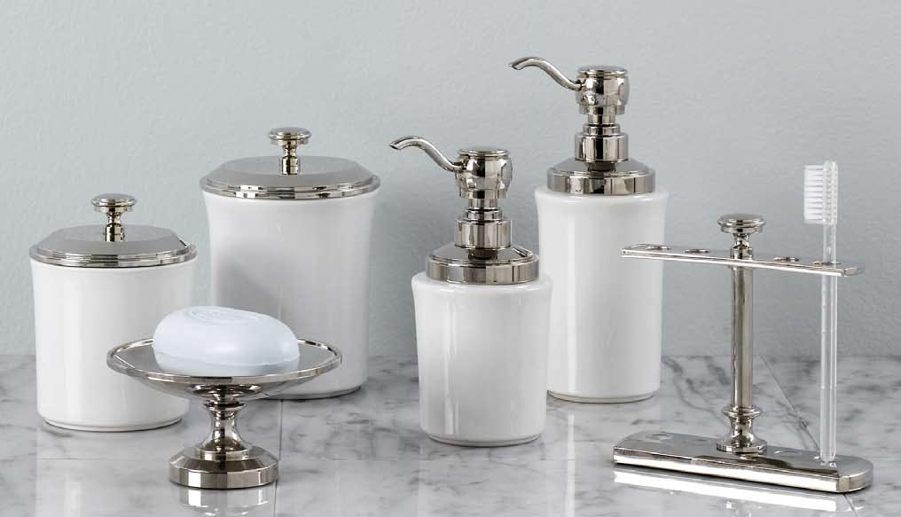Classic countertop accessories collection Traditional accents for
