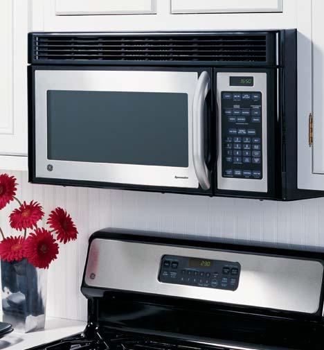 ft. capacity, 1000 Watts* Sensor cooking controls Convenience cooking controls Auto and Time Defrost Removable