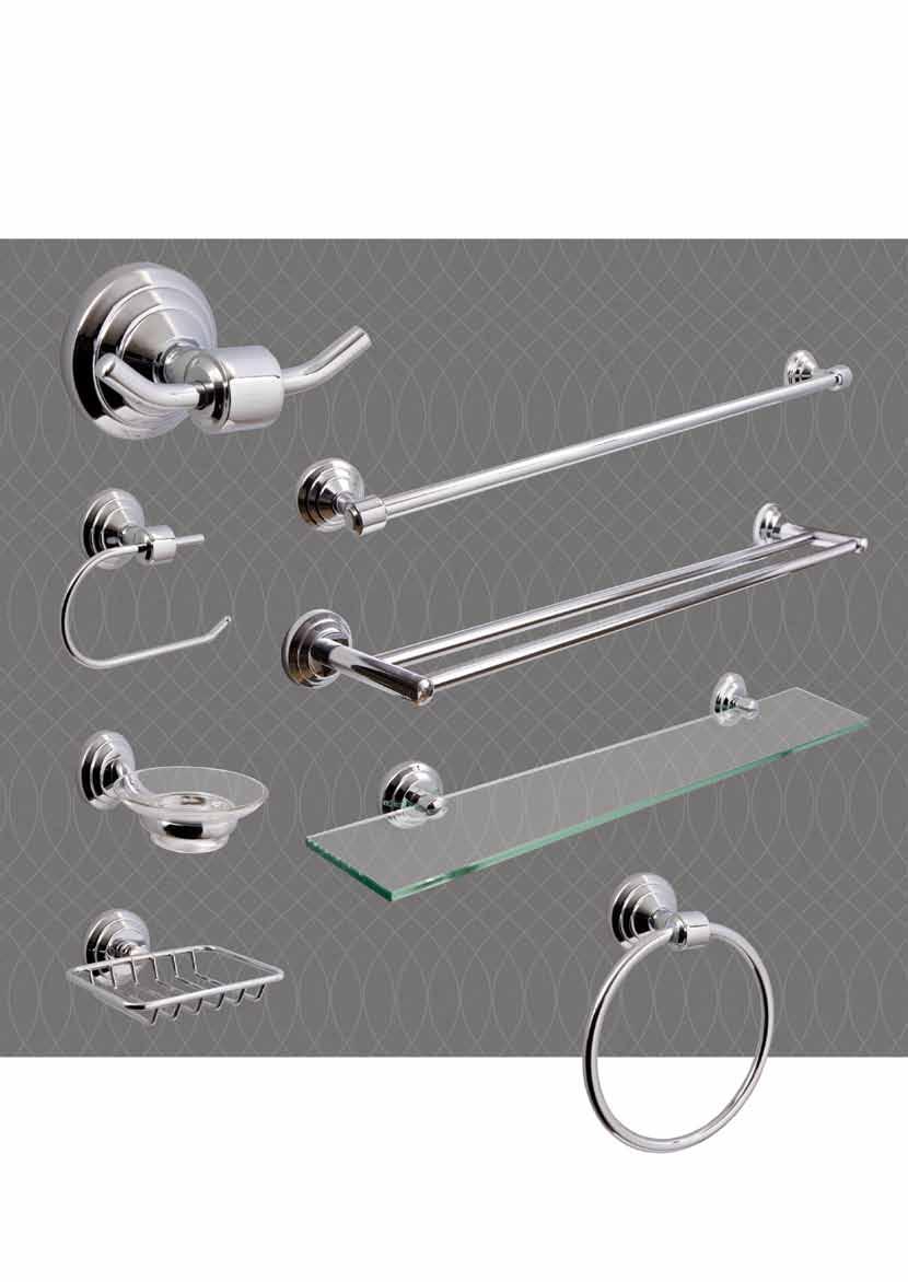 bathroom accessories tondo series classic 1 2-point fixings Seima accessories feature a large fixing plate with 2-point fixing for stability and easy installation.