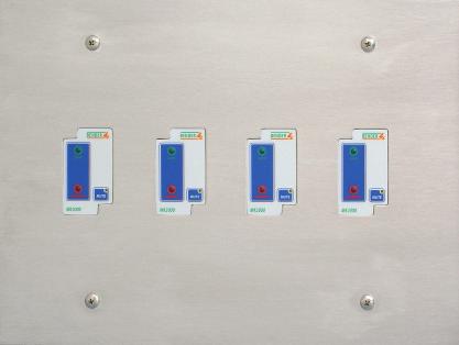 Each remote indicator is powered directly by the LIM2010 line isolation monitor, located at the isolated power panel.
