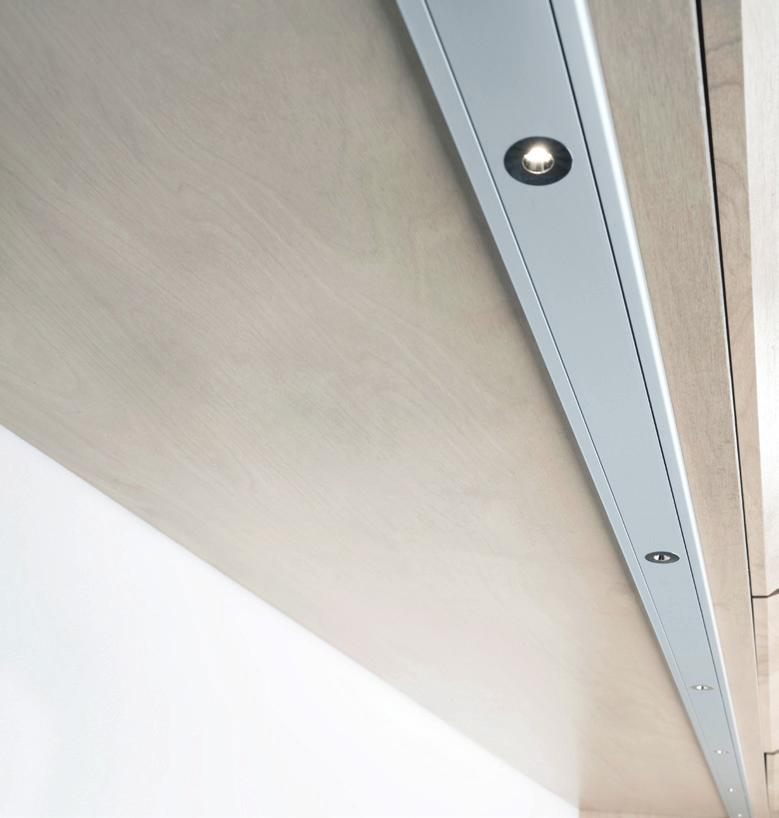 FANTASTIC LIGHT THAT LASTS LED ibond Kitchen is designed with a solid aluminium core being the back-bone of the construction.