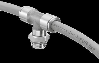 QR2-C series plug-in connectors QR2 fitting series, stainless steel.