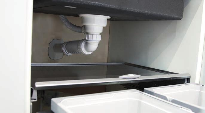 For kitchen sinks, installing O can open up the cupboard space below the sink; particularly an issue when homeowners require integrated