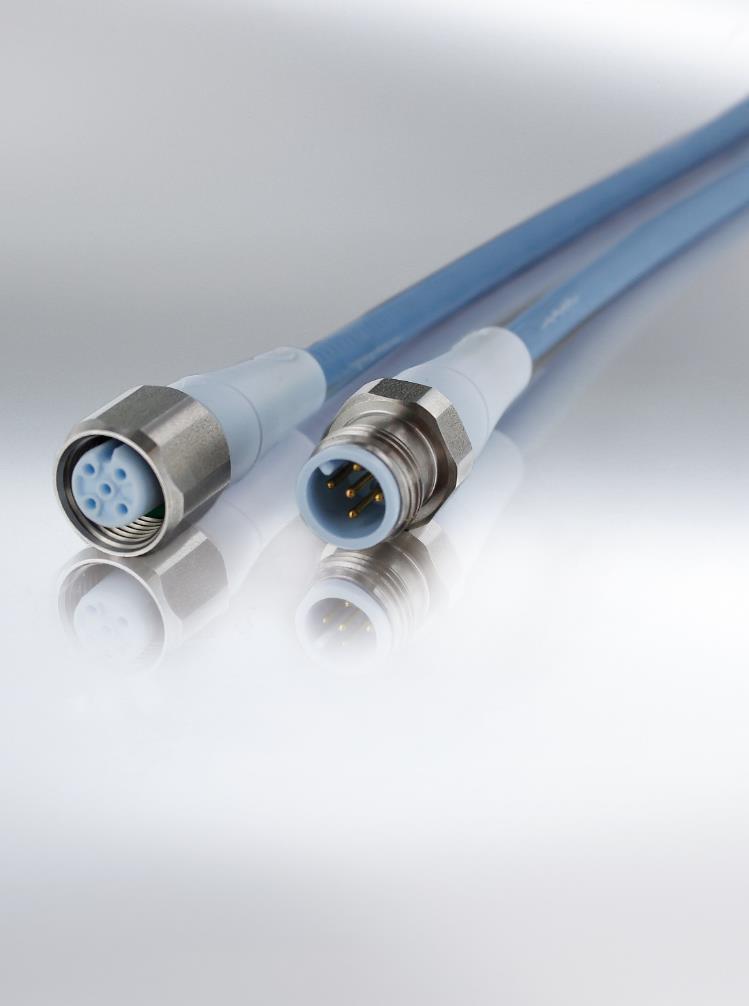 Hygienic Design Sensor cable All sensor cables with stainless steel screw Thread in upper area