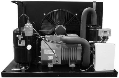 Enthalpy Semi Hermetic Flat Base Condensing Units Standard Features Bitzer Ecoline Compressor with Oil Sight Glass Crankcase Heater Service Shut Off Valves HP/LP Control Gomax Flexible Control Hoses