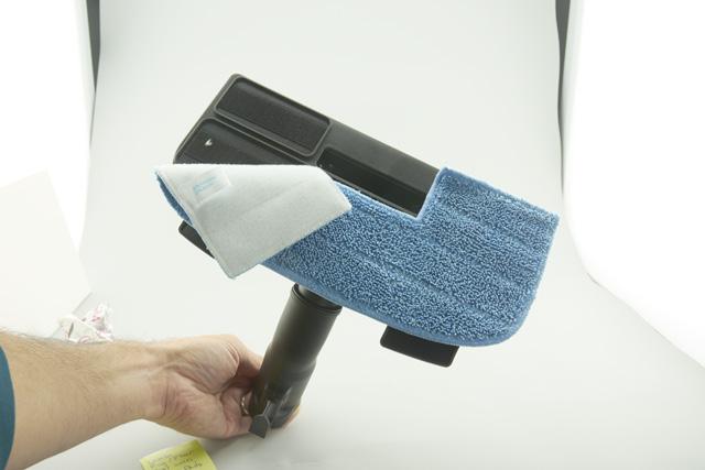 Attach the floor tool to the canister wand. Fig. 3 Wash pads frequently in warm water with mild detergent.