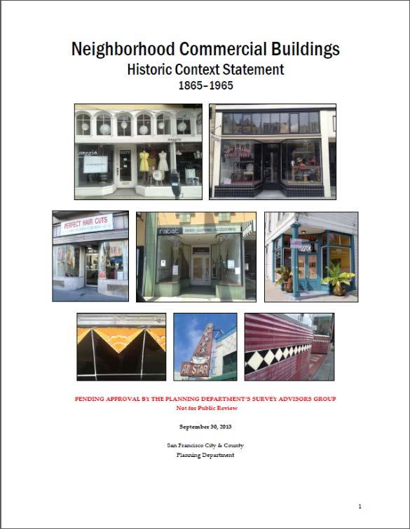 HISTORIC CONTEXT STATEMENTS: HOW ARE THEY USED?