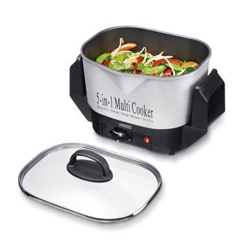 5-in-1 Multi Cooker Product specifications Wattage Voltage Material Capacity (1) Accessories (1) Accessories