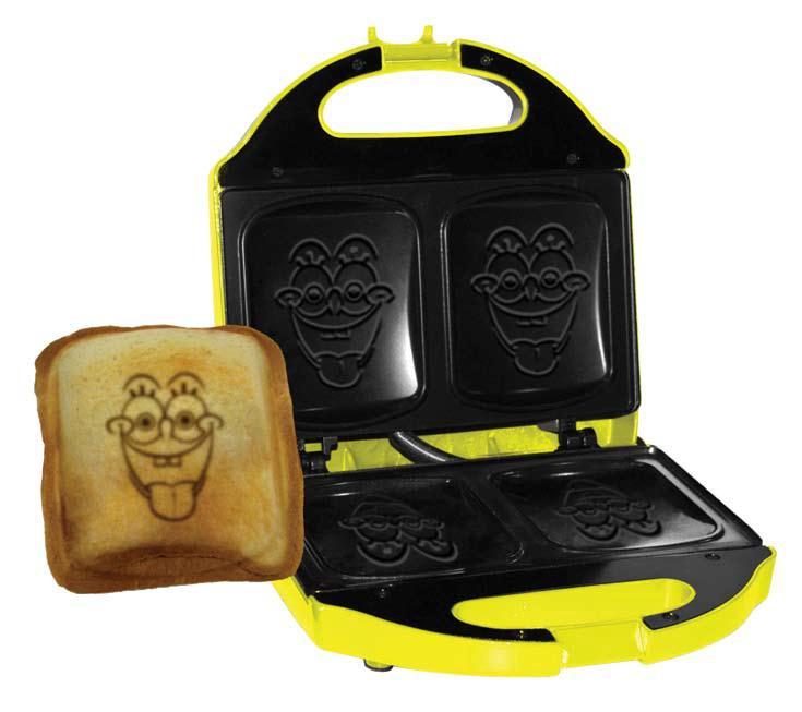Wattage 750 W Voltage 220-240 V Color Yellow Material Non-stick coating Capacity 1 Sandwiches