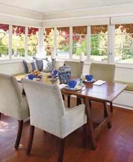 One or two rooms have been painted differently, such as the formal dining area which features a Dulux caramel colour that Sally-Ann created herself to match the room s furnishings and create a
