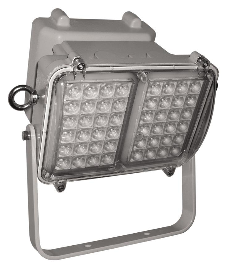 INDUSTRIAL SAFE AREA LED LIGHTING HDN106NE LED Floodlight The HDN106NE is a distinctive Emergency LED luminaire allowing up to four modules interlinked, providing an effective and efficient