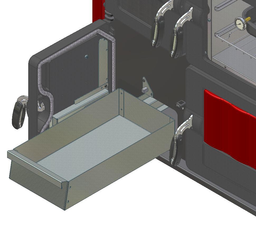 Closed Open Flue Vent ACCESSORIES COMPARTMENT The accessories compartment is placed at the lower part of the appliance and allows a space where you can store the tools necessary