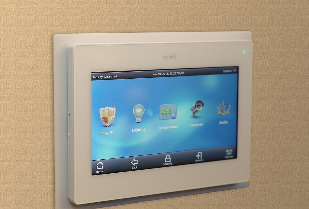 Simplified Scalable Home and Building Automation For nearly thirty years, Leviton has produced communicating smart devices including light switches, thermostats, touchscreens, distributed audio