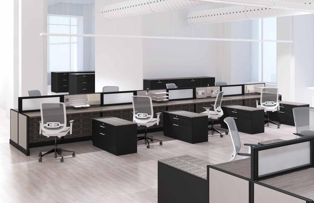 benching The world of mobile workers has decreased the need for large office spaces.