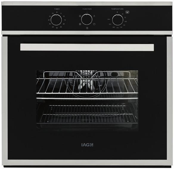 Ovens Options 1 499 699 749 600mm 5 Function Oven 600mm 8 Function Oven 5 function: fan forced, full grill, fan grill, defrost, light, 60 litre gross