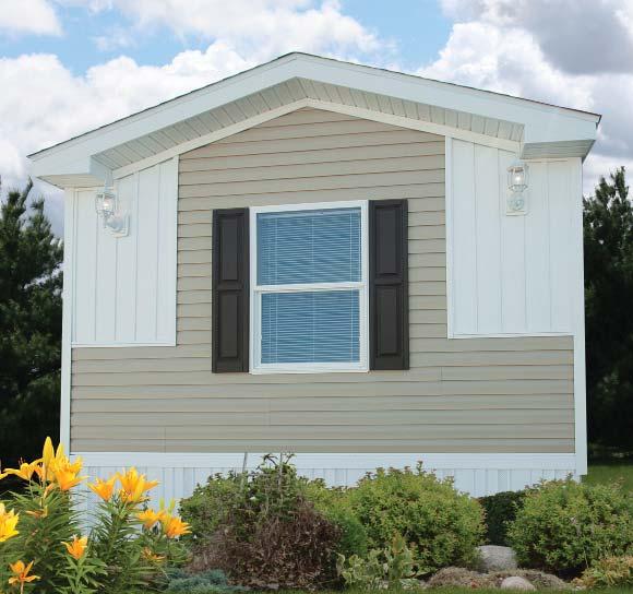 Exterior Collection: - Vertical Siding on Hitch End - 2 Coach Lights -