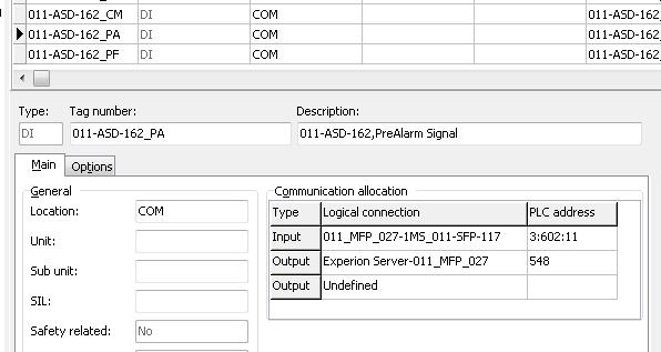 Application example Logical connection PLC