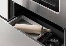 Convenient drawer for storing things baking sheets and parchment paper. Automatic lock on the door during self-cleaning. Fan convection. Accessories: 2 racks included.