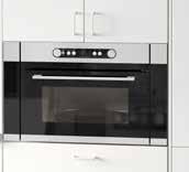 You can install the microwave in a high cabinet to get a comfortable working height and free up space on the countertop. Capacity: 1.7 cu.ft.
