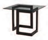 28"D 22"H E1F Geo End Table