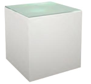 Cube Table W/ Plexi Top,