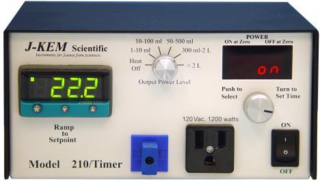 3.5 Timer Controls. This section applies to the Model 210/Timer only. The timer circuit works in conjunction with the digital meter to determine when power is applied to the heater.
