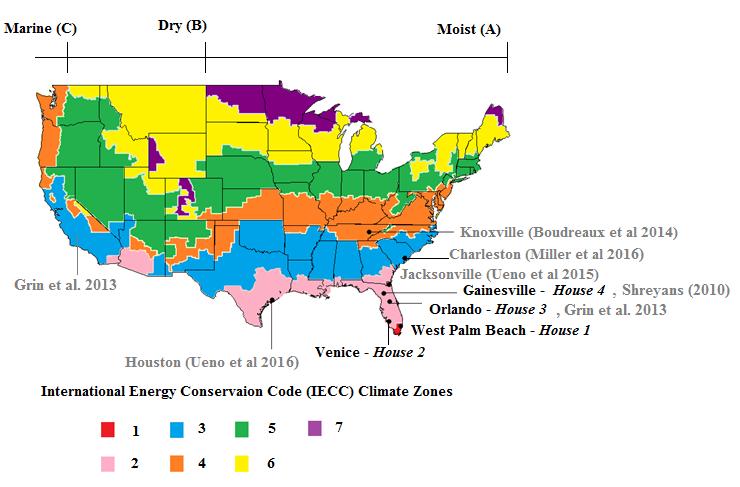 B. APPENDIX B: CLIMATE ZONES OF REVIEWED LITERATURE In early 2000 s researchers from US Department of Energy s Pacific Northwest National Laboratory (PNNL) prepared a climate map of USA based on