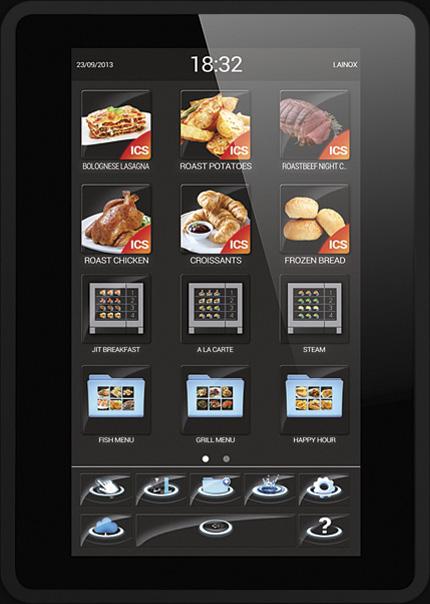 Intelligent recognition of recipes in multilevel folders 10 colour screen (LCD - TFT) that is high definition and