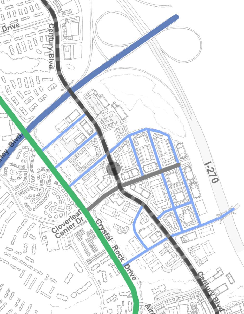 Draft Urban Design Guidelines Cloverleaf Street Character Streets The Century Boulevard Transitway and Cloverleaf Center Drive form the district s two main streets where significant development will
