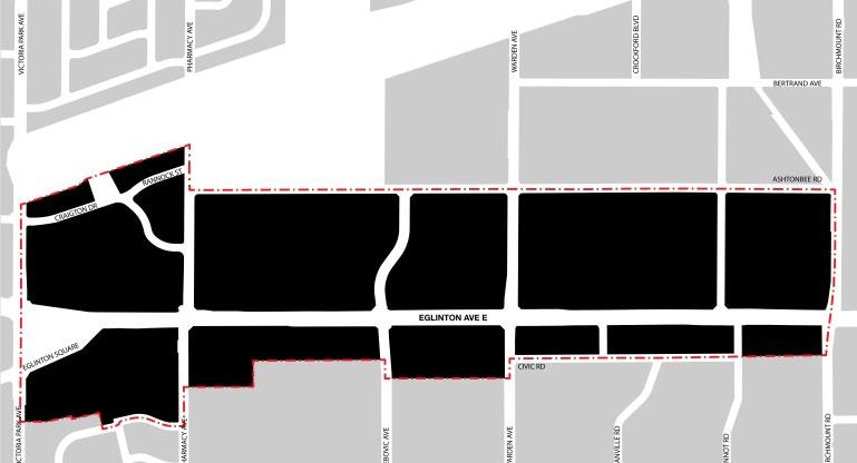 3 Road Corridor, Richmond, BC Figure 45 Figure ground comparison of precedents Through an overlay of the Study Area