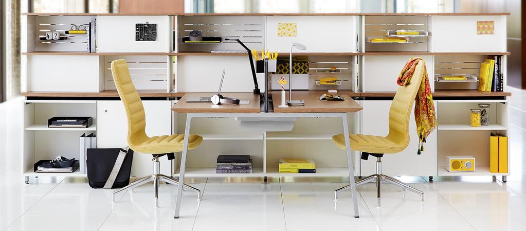 Division of Labor Claim Your Space Support your working style with a versatile set of tools that shape your workspace to your