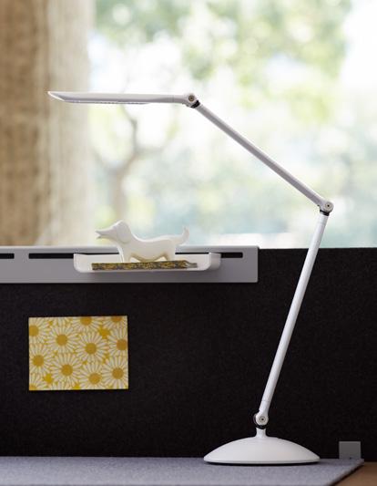 Mini Shelf Hold anything from sticky notes to personal items. Finishes: Graphite, Snow Hanging Paper Tray Keep larger items like documents, books, and notepads organized and at arm s reach.